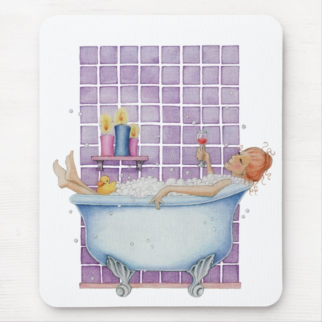 Bathtub Joy Mousepad Musmatta (Framsidan)