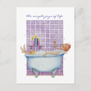 Bathtub Joy vykort