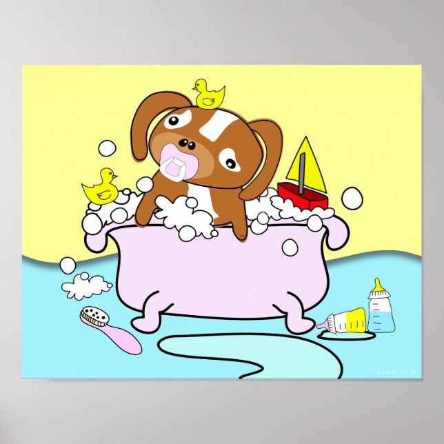Bathtub Puppy Nappar Poster 14 (Framsidan)