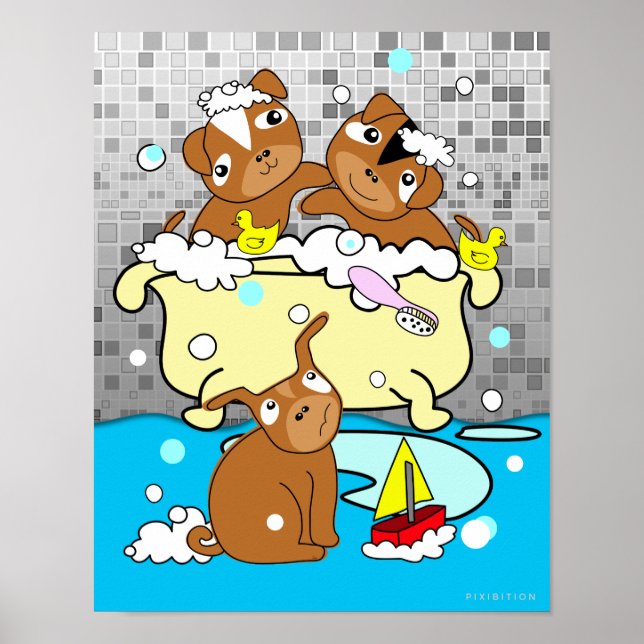 Bathtub Puppy Poster 3 (Framsidan)