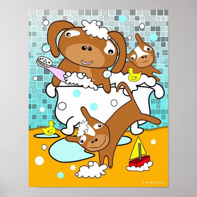 Bathtub Puppy Poster 4 (Framsidan)