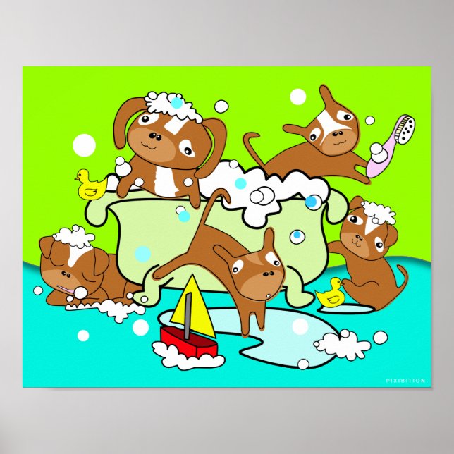 Bathtub Puppy Poster 5 (Framsidan)