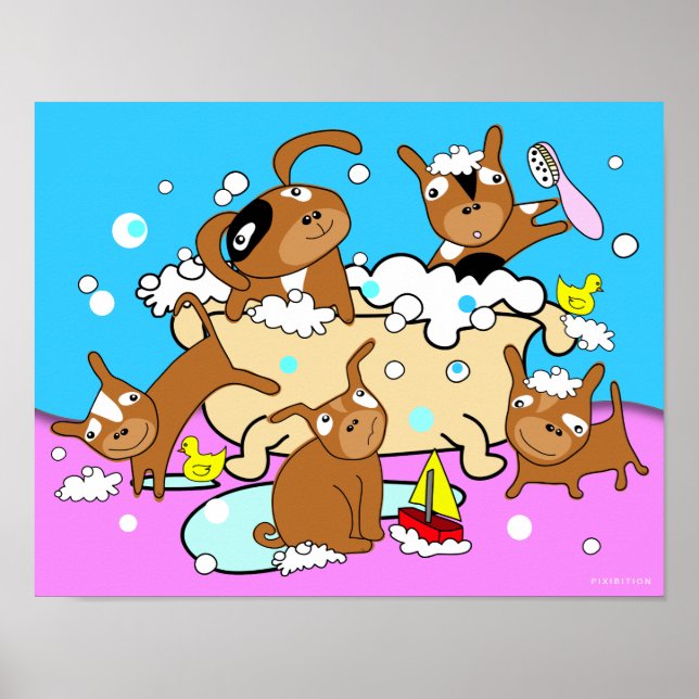 Bathtub Puppy Poster 6 (Framsidan)