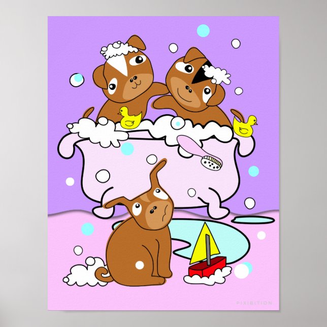 Bathtub Puppy Poster 7 (Framsidan)