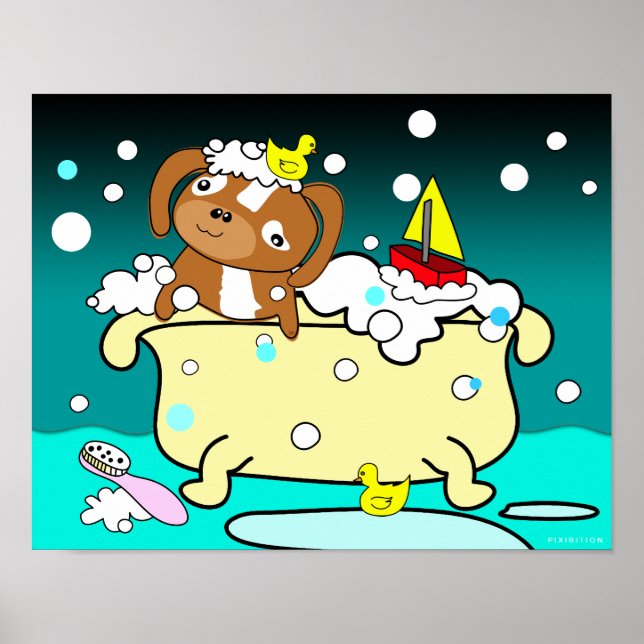 Bathtub Puppy Poster 9 (Framsidan)