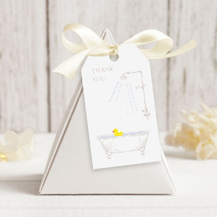Bathtub Rubber Anka Baby Shower Gender Neutral Presentetikett