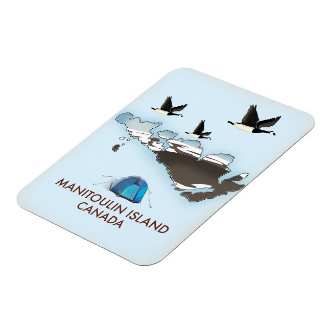 Bathurst Island Canada Travel karta Magnet (Vänstra Sidan)