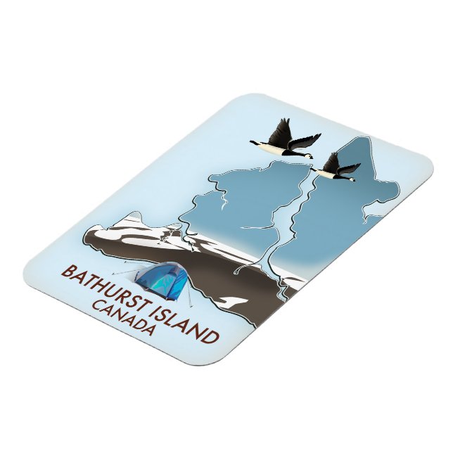 Bathurst Island Kanada Reskarta Magnet (Vänstra Sidan)