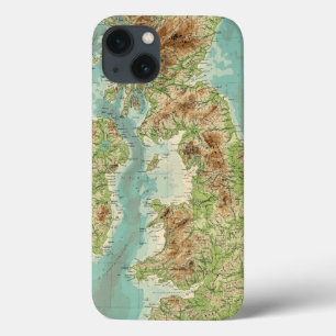 Bathyorographical karta för brittiska Isles