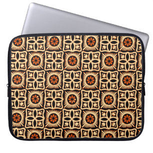 Batik abstrakt, sömlös textil mönster. laptop fodral