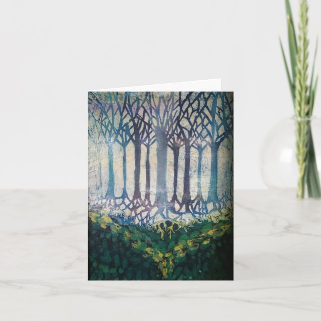 Batik Blank-gratulationskort Tack Kort (Framsida)