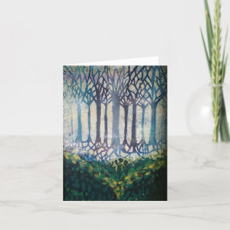 Batik Blank-gratulationskort Tack Kort