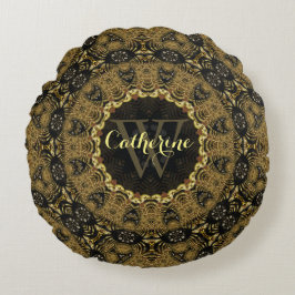 Batik Bohasia Earthy Arts Rund Kudd Kissen Kudde