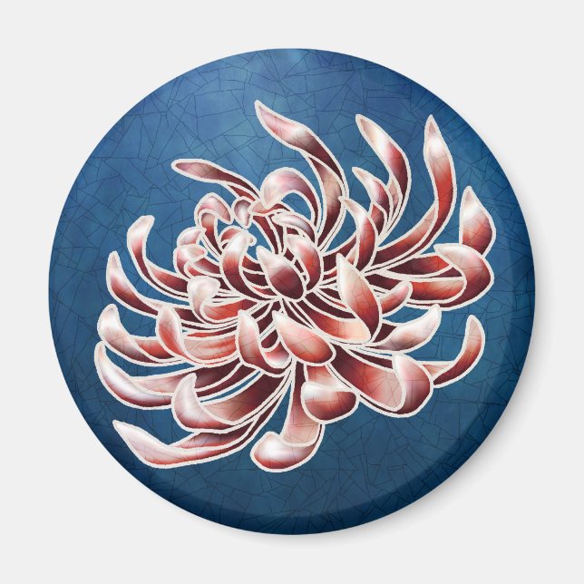 Batik Chrysanthemum Magnet (Framsidan)