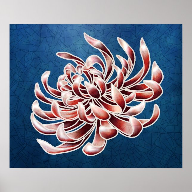 Batik Chrysanthemum Poster (Framsidan)