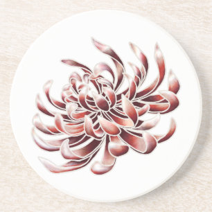Batik Chrysanthemum Underlägg Sandsten