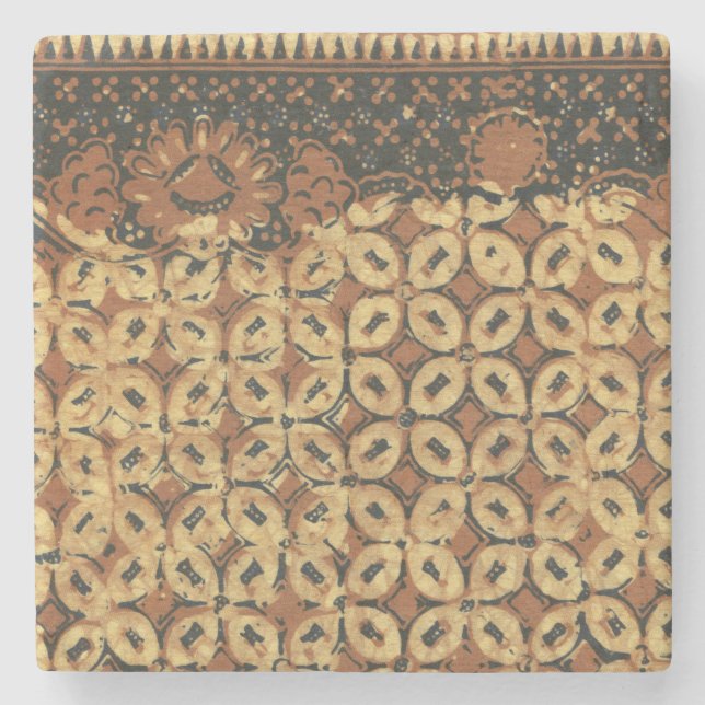 Batik Earthy Coffee Bean Elegant Rustic Ruged Stenunderlägg (Framsidan)