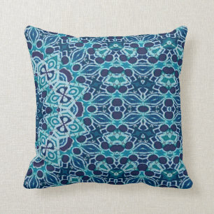 batik för kaleidoscope för krickakorallrev kudde