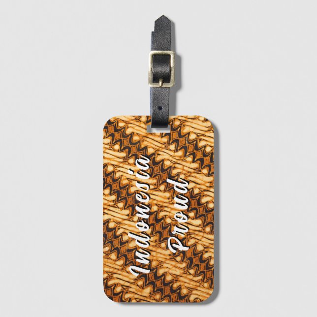 Batik Indonesia Proud Bagagebricka (Framsida vertikal)