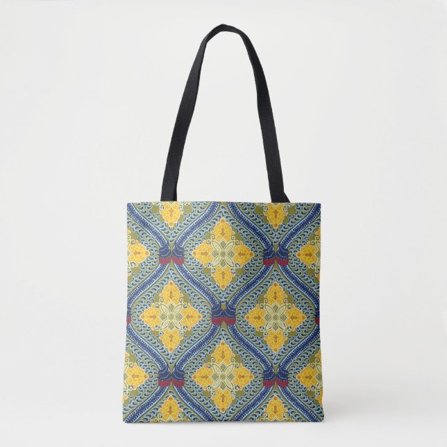 Batik indonesisk Vax-resistent Dyeing Technique Tygkasse (Framsida)