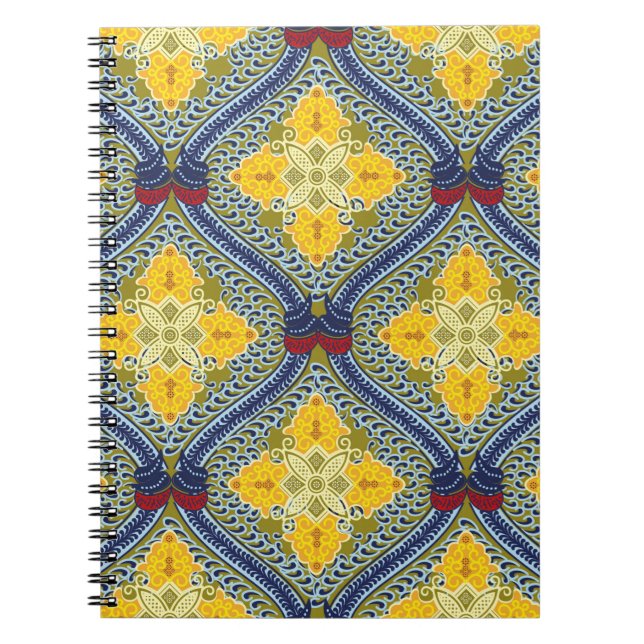 Batik indonsian: är en teknik för vax-resist dye anteckningsbok (Framsidan)