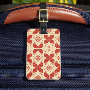 Batik Kawung, indonesisk Mönster, javanesiska, etn Bagagebricka