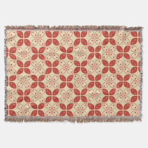 Batik Kawung, indonesisk Mönster, javanesiska, etn Filt