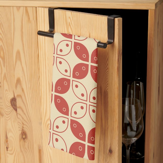 Batik Kawung, indonesisk Mönster, javanesiska, etn Kökshandduk (Thirds Fold)