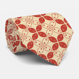 Batik Kawung, indonesisk Mönster, javanesiska, etn Slips