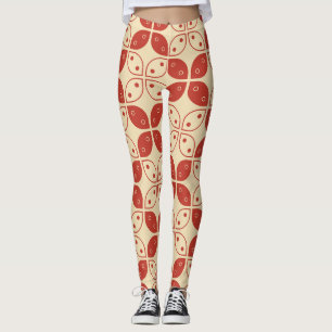 Batik Kawung, indonesiskt mönster, javanesiskt, et Leggings