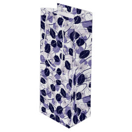 Batik Lila Löv och Vines Illustration Mönster