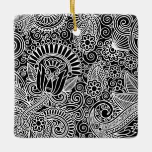 Batik Motif Julgransprydnad Keramik