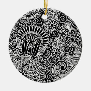 Batik Motif Julgransprydnad Keramik