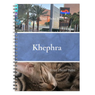 Batik Namn och Photo Collage Anteckningsbok