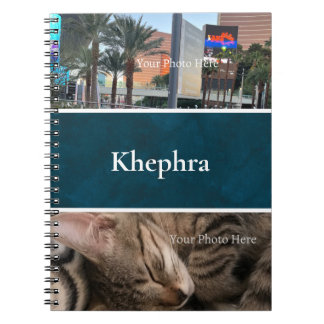 Batik Namn och Photo Collage Notebook Anteckningsbok