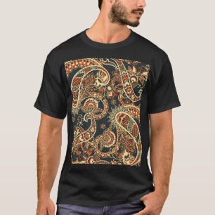 Batik Paisley: Vintage Seamless Mönster. T Shirt