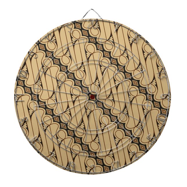 Batik Parang, indonesisk Mönster, javanesiska, etn Darttavla (Framsidan)