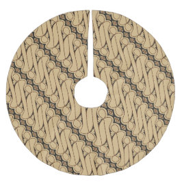 Batik Parang, indonesisk Mönster, javanesiska, etn Julgransmatta Borstad Polyester