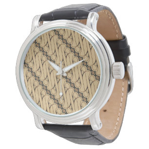 Batik Parang, indonesiskt mönster, javanskt, etnis Armbandsur