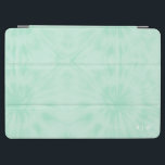 Batik | Pastel Mint Grönt Monogram iPad Air Skydd<br><div class="desc">Ett enkelt slips mönster med en mjuk pastellkorv grönt färg palett. Perfekten på en trendgåva eller ett tillbehör kan enkelt anpassas med ditt namn, initialer, monogram, hashtag eller slogan! Tie-Dye är nu skapar en stor höger för återinträde och är officiellt årets största trend! Vi är helt på tänka, och den...</div>