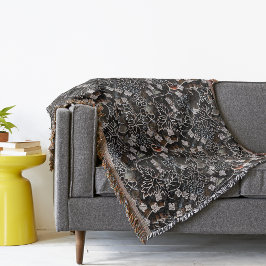 Batik Trusmi Cirebon Throw Blanket Filt