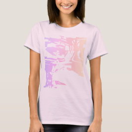 Batikliknande Contemporary Rosa Coral Lilac Tropic T Shirt