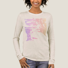 Batikliknande Contemporary Rosa Coral Lilac Tropic T Shirt