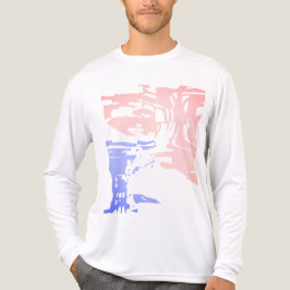 Batikliknande Contemporary Rosa Light Blue Tropica T Shirt