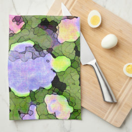 Batikvanlig hortensia kökshandduk