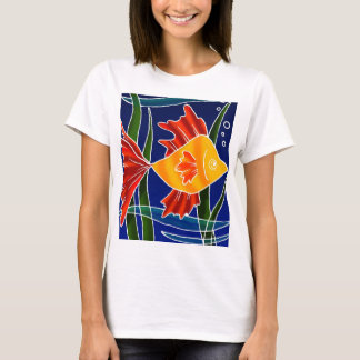Batiqued Fisk T Shirt