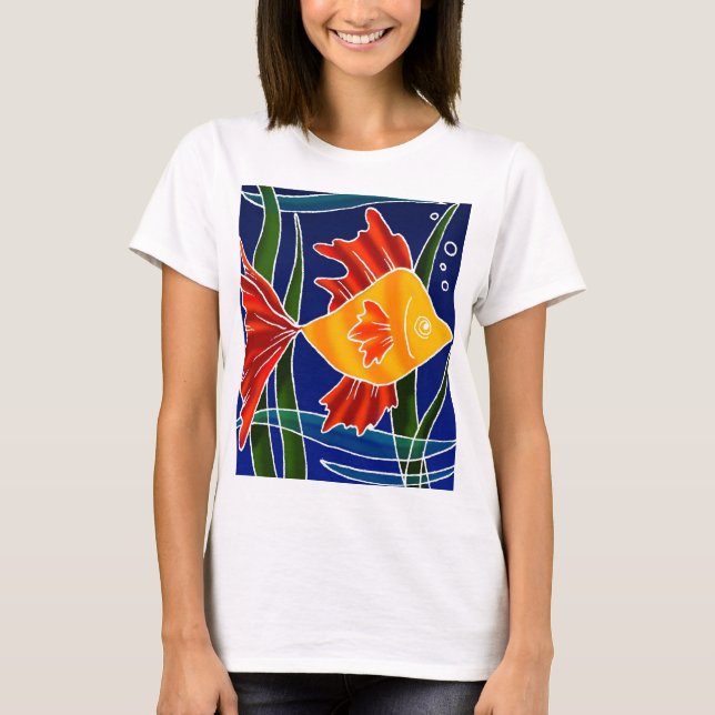 Batiqued Fisk T Shirt (Framsida)