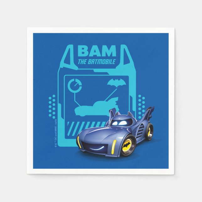Batjul™ Bam - BatMobile Pappersservett (Framsidan)