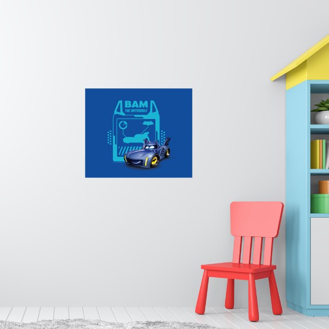 Batjul™ Bam - BatMobile Poster (Barnkammare 1)