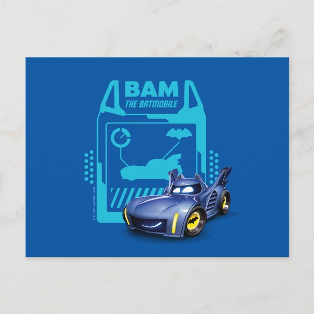 Batjul™ Bam - BatMobile Vykort (Framsida)
